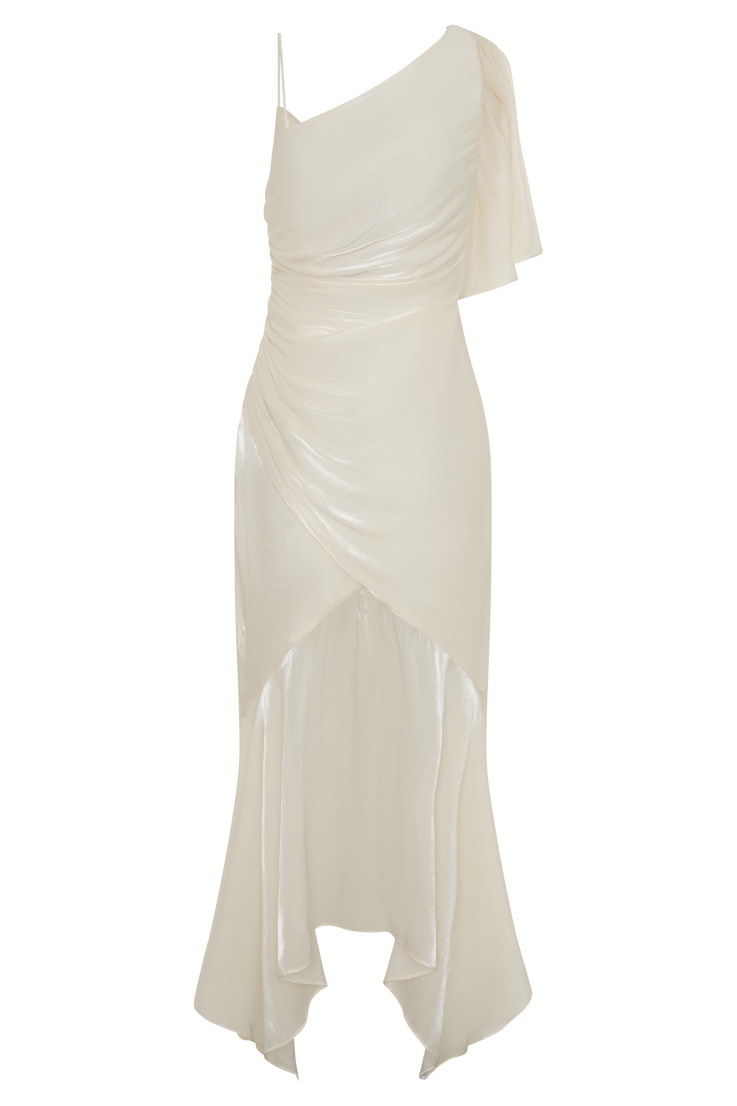 Edith Draped Maxi Dress - Ivory