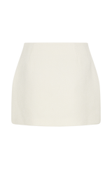 Elara Suiting Mini Skirt - Ivory