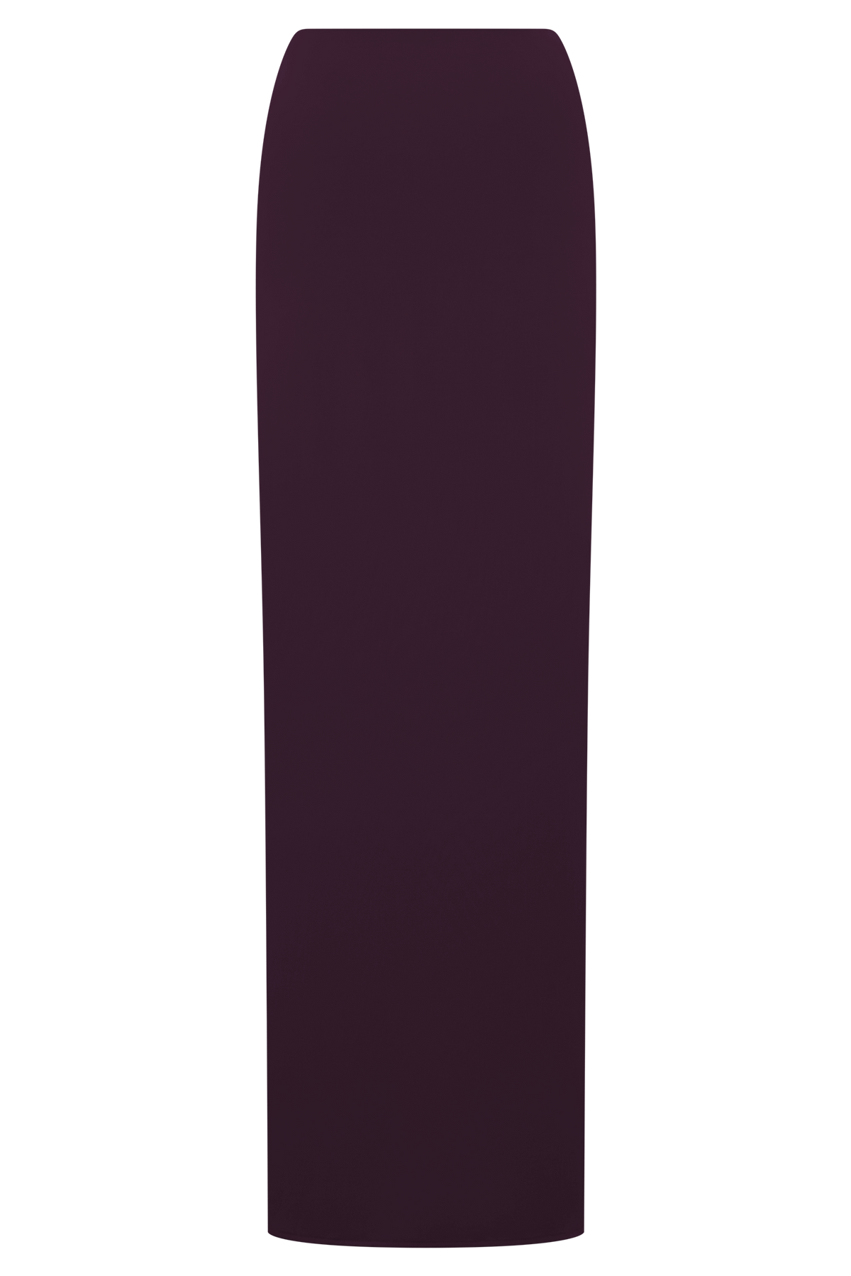 Erina Slinky Ruched Maxi Skirt With Hardware - Aubergine