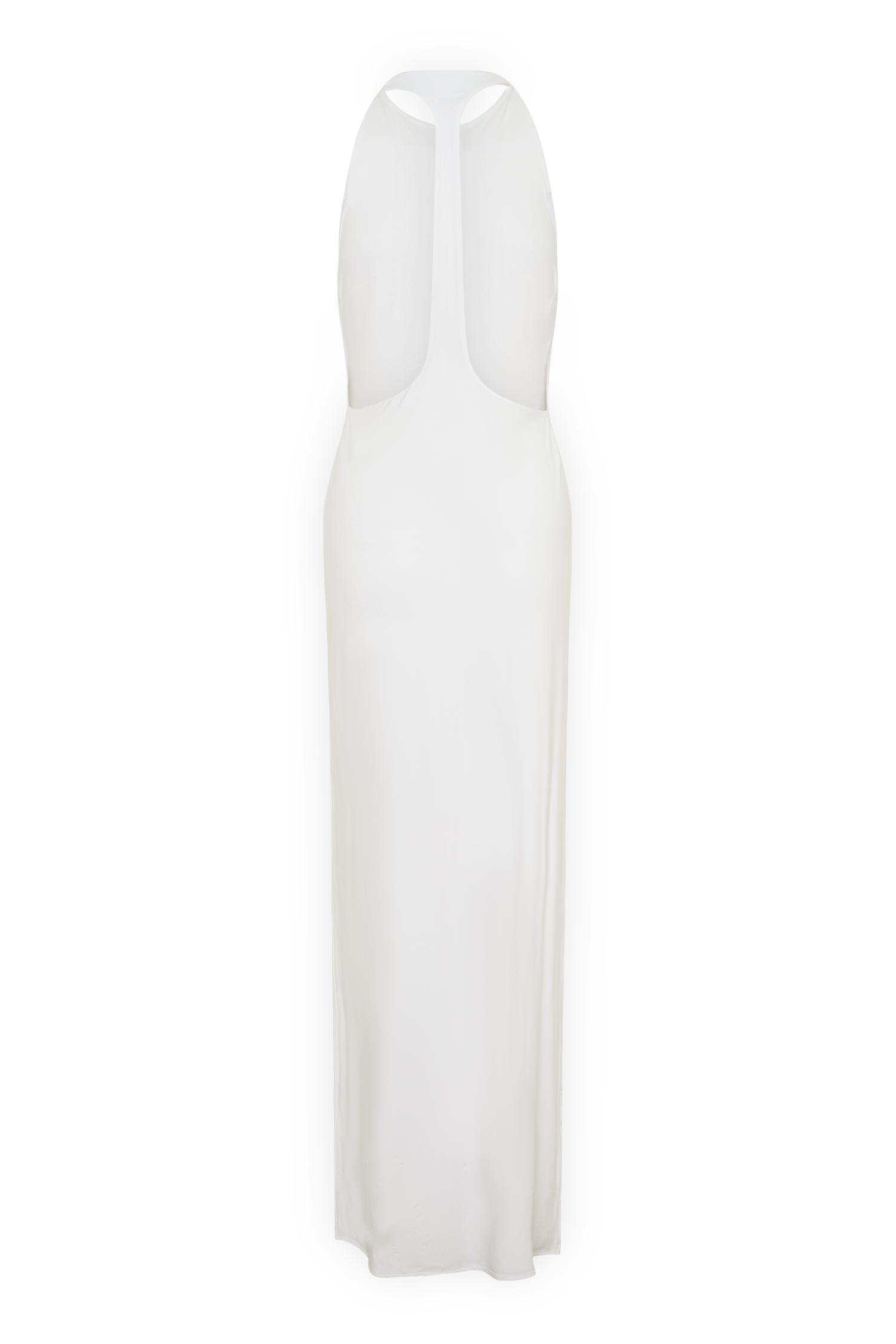 Halley Back T-Strap Maxi Dress - White