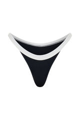 Isla Brazilian Bikini Bottom - Black/White