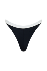 Isla Brazilian Bikini Bottom - Black/White
