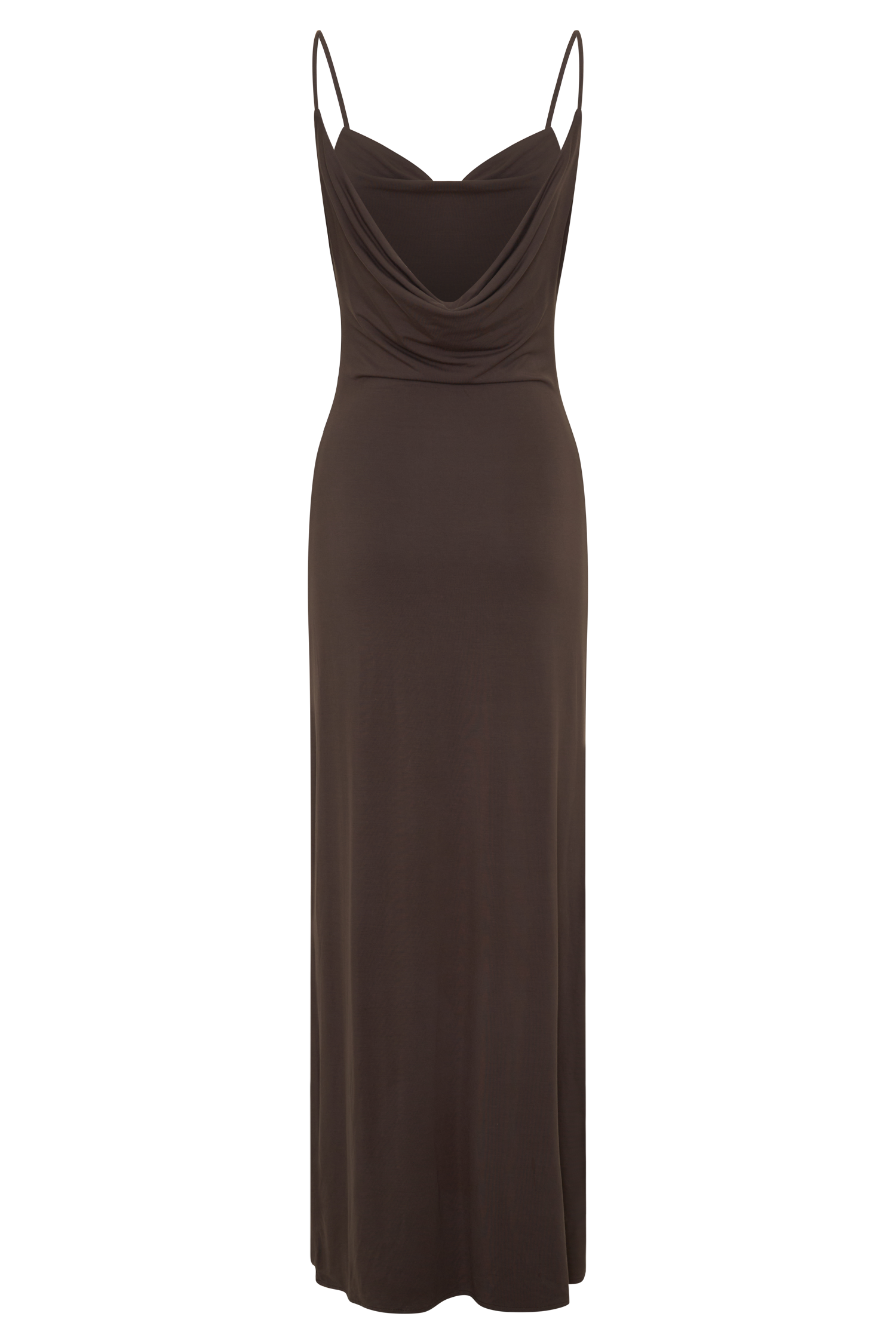 Joni Cowl Maxi Dress - Bitter Chocolate