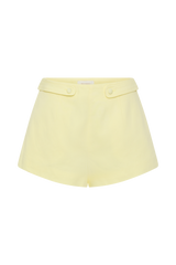 Josephine Cotton Shorts With Waistbands - Lemon