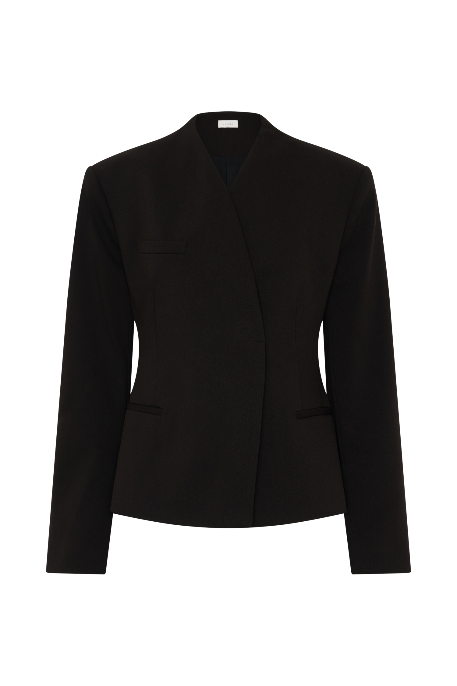 Katherine Suiting Structured Blazer - Black