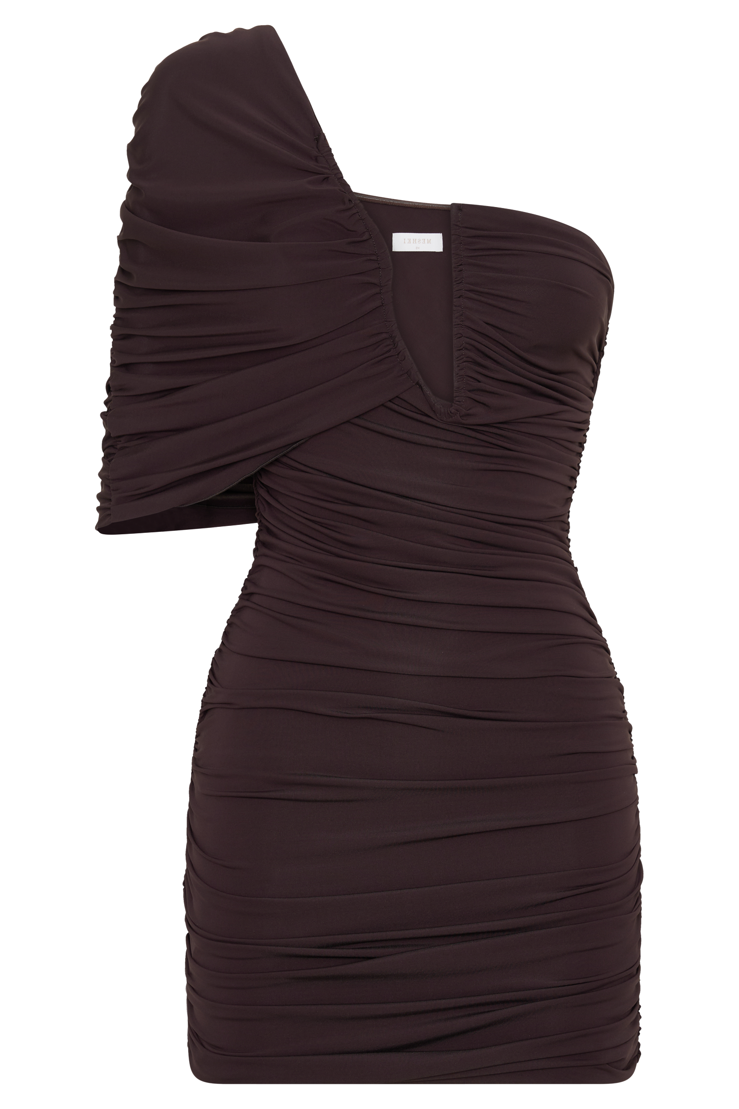 Kaiydo Gathered Centre Wire Mini Dress - Chocolate