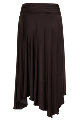 Luu Slinky Midi Skirt - Dark Chocolate