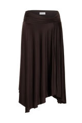 Luu Slinky Midi Skirt - Dark Chocolate