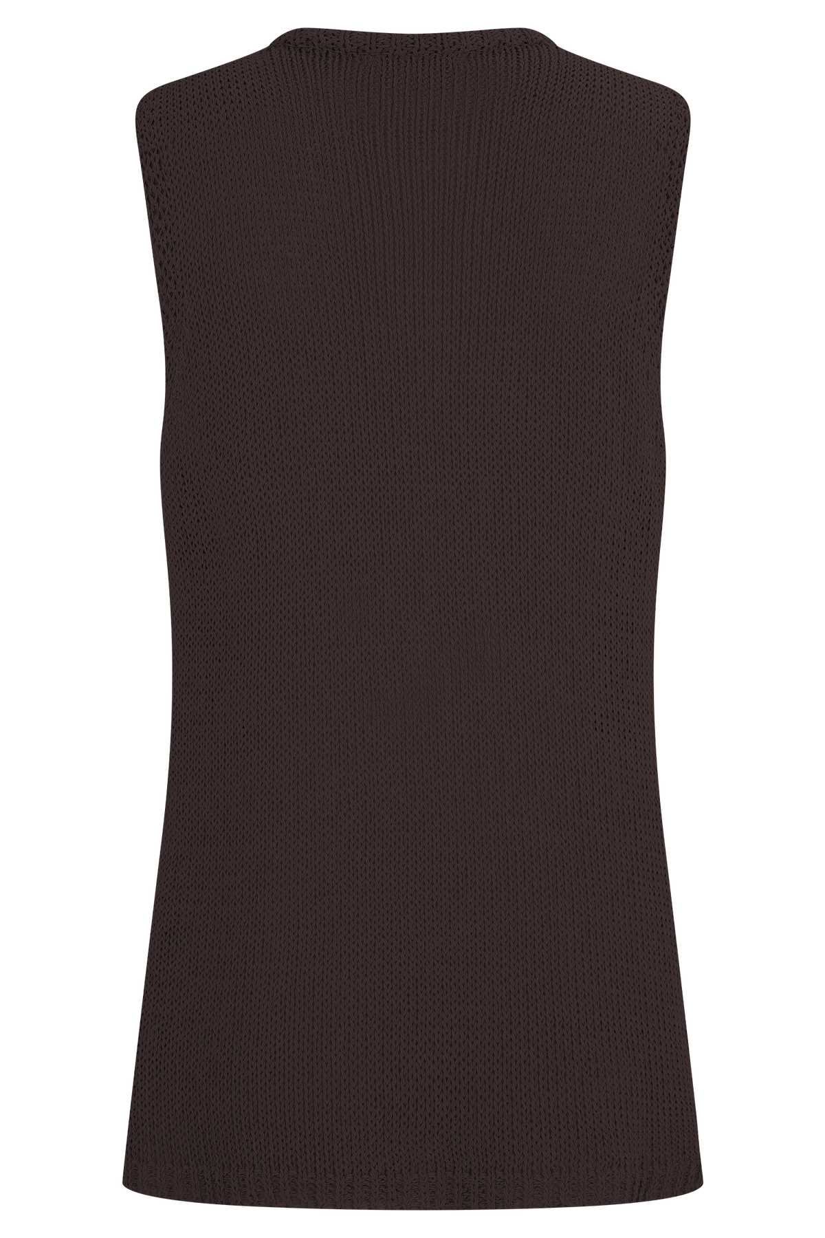 Malani Knit Top With Hardware - Chocolate