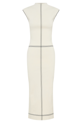 Malone Bandage Knit Midi Dress - Ivory