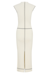 Malone Bandage Knit Midi Dress - Ivory