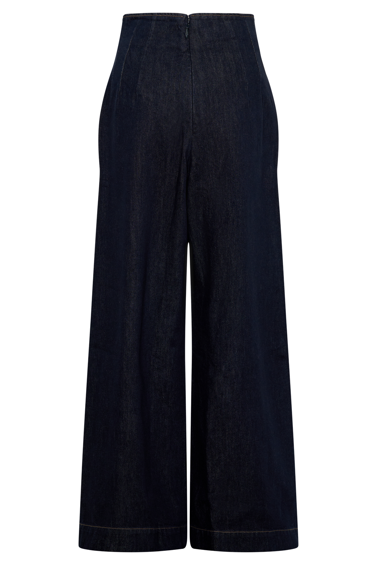 Maral High Waisted Dart Jeans - Washed Indigo Blue
