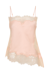 Miriam Satin & Lace Camisole - Peach