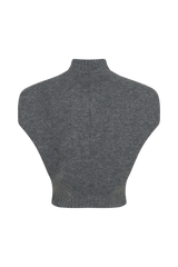 Niko Knit Oversized Top - Charcoal