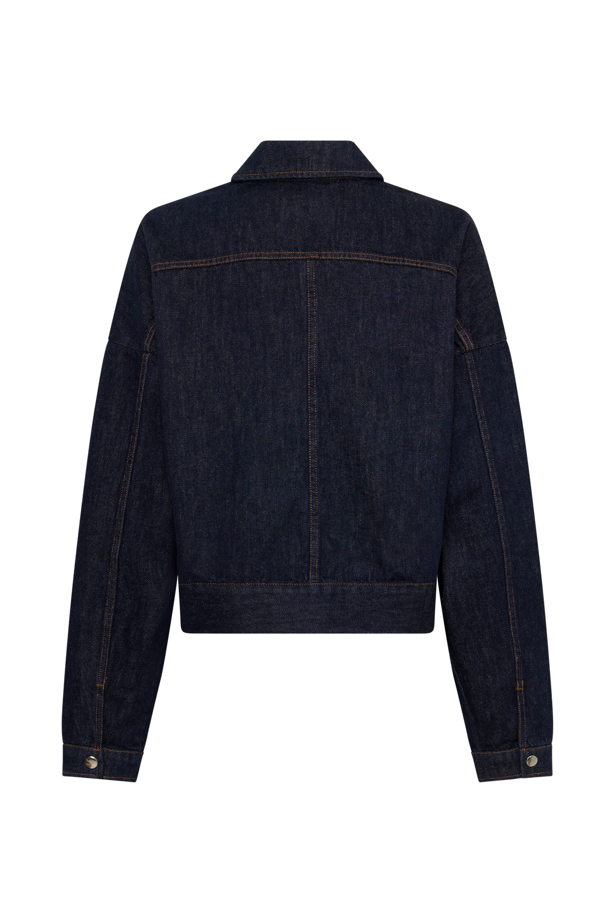 Olandria Oversized Jacket Top - Washed Indigo Blue