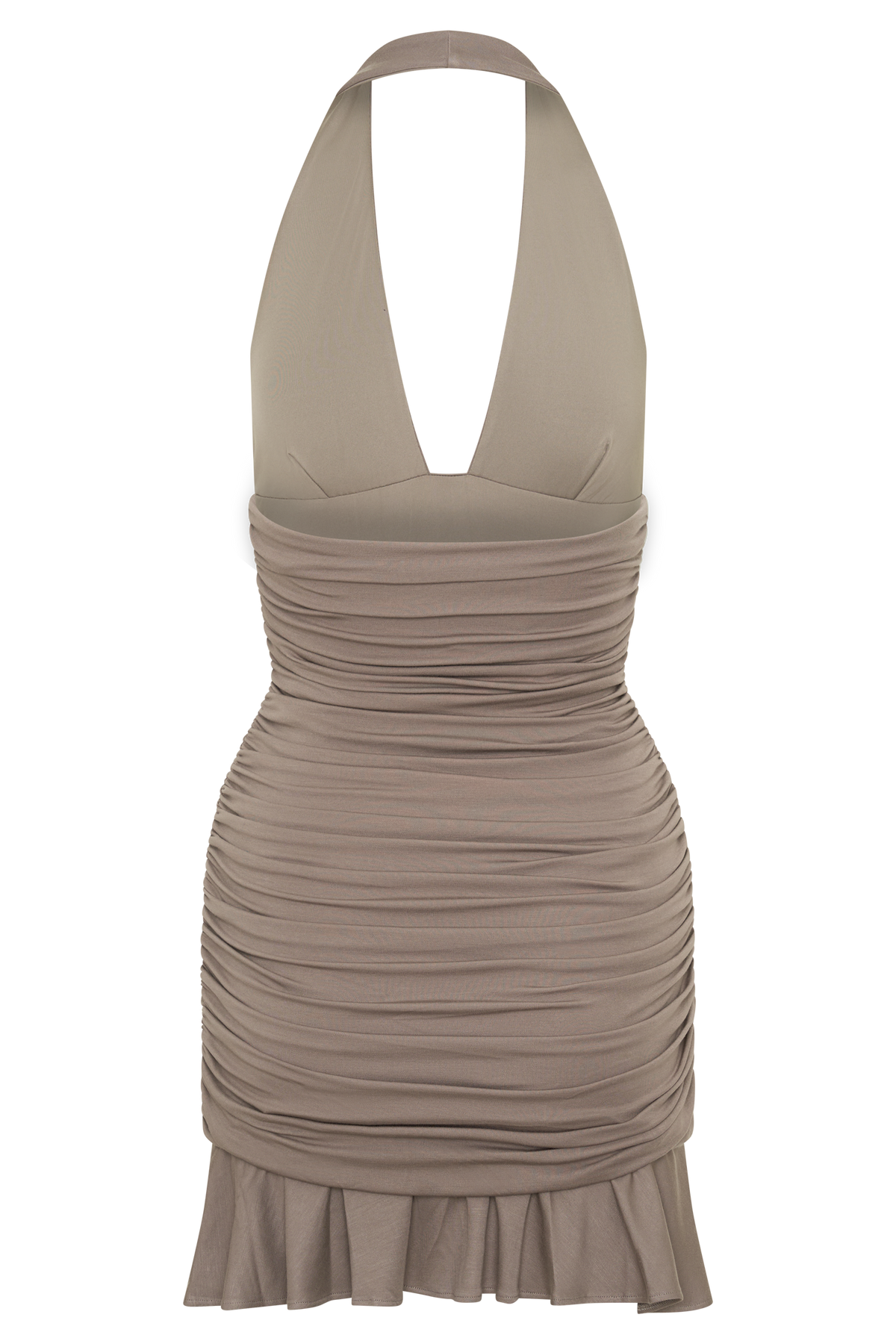 Peregrine Modal Halter Mini Dress - Neutral