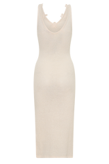 Rachael Knit Midi Dress - Nude
