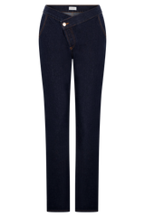 Remington V Front Straight Leg Jeans - Indigo Blue