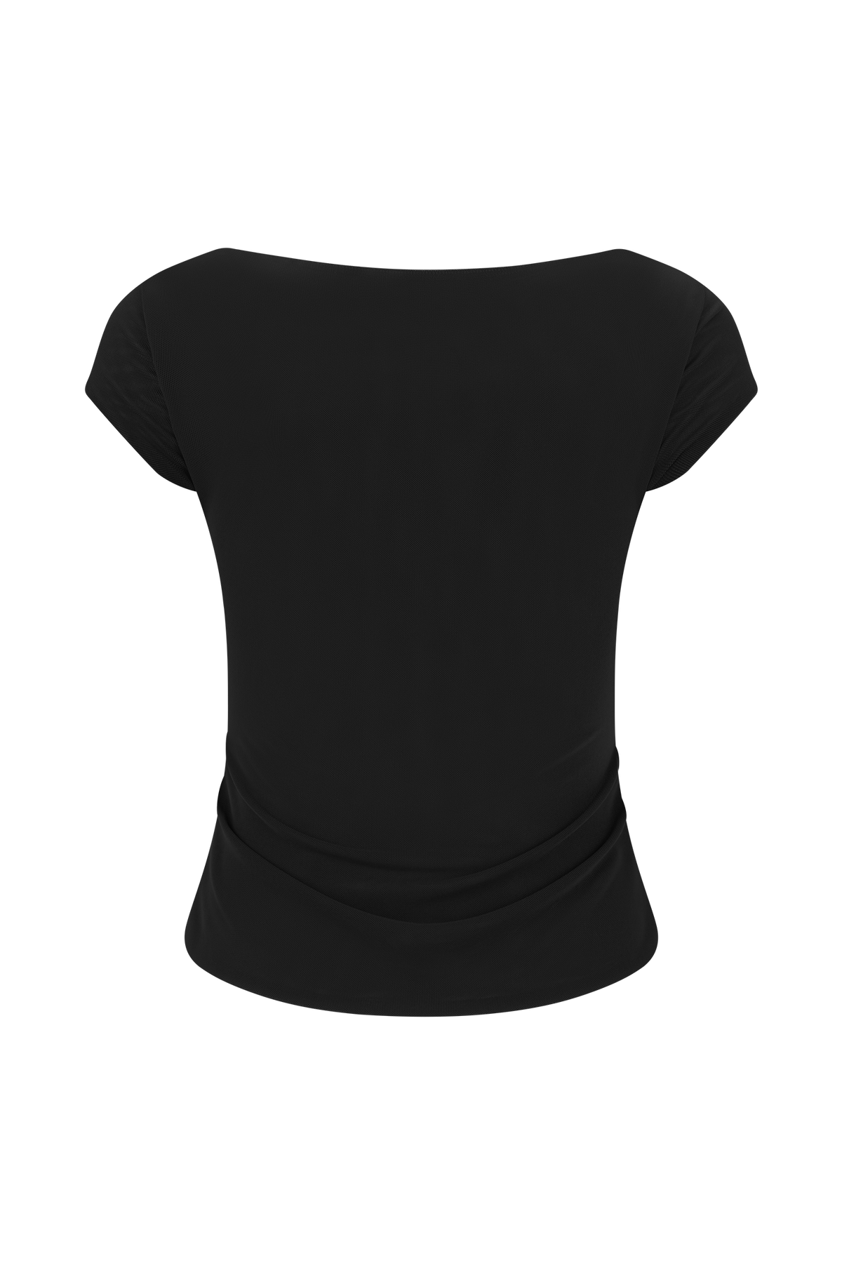 Romana Short Sleeve Mesh Top - Black