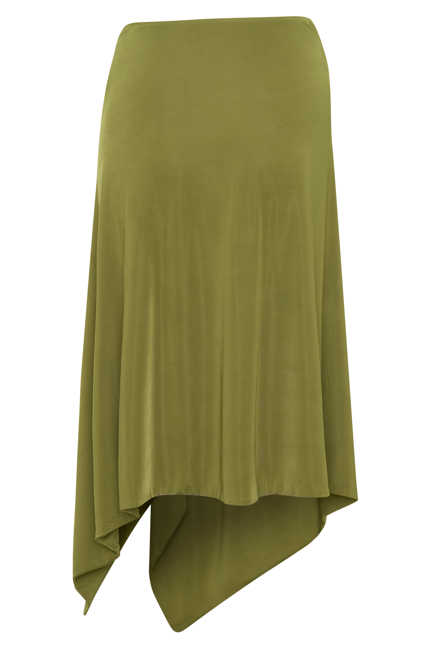 Sault Hankie Midi Skirt with Hardware - Martini Olive