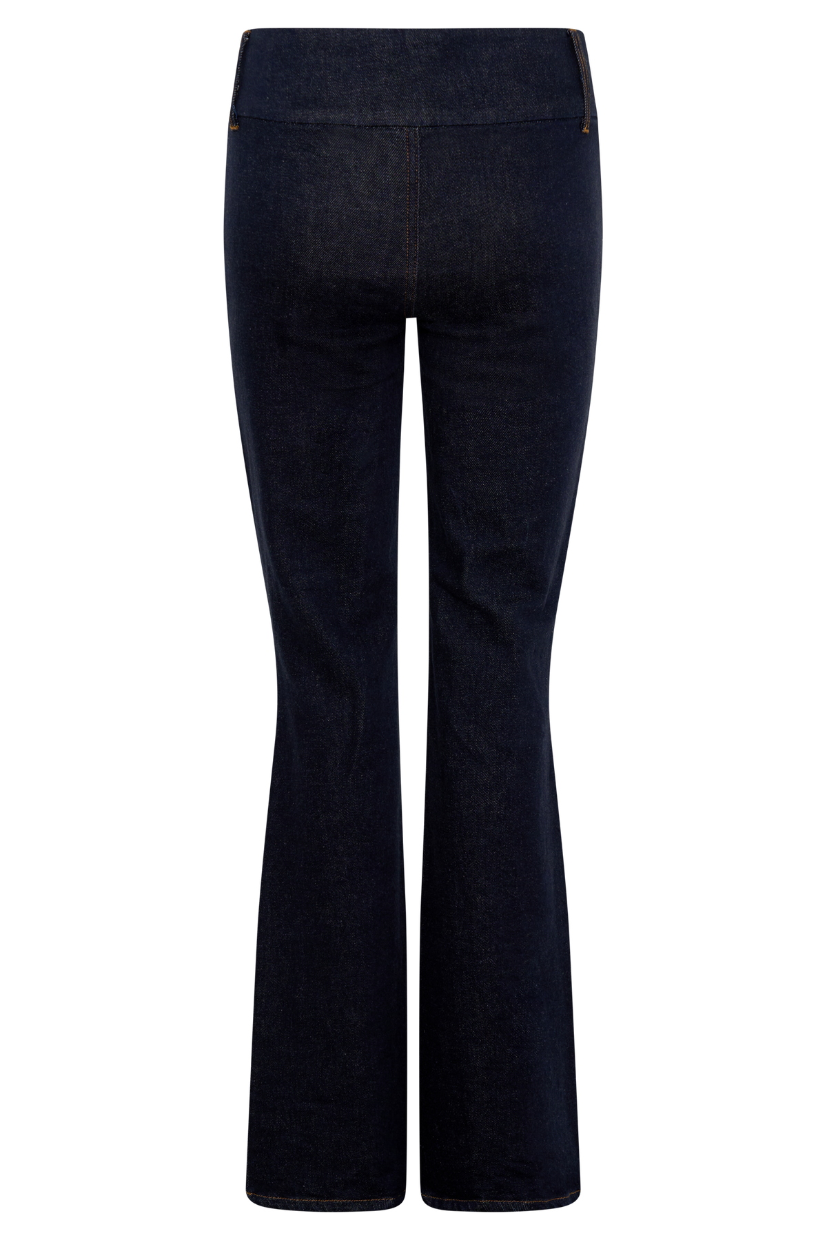 Shelly Flared Denim Jeans - Washed Indigo Blue