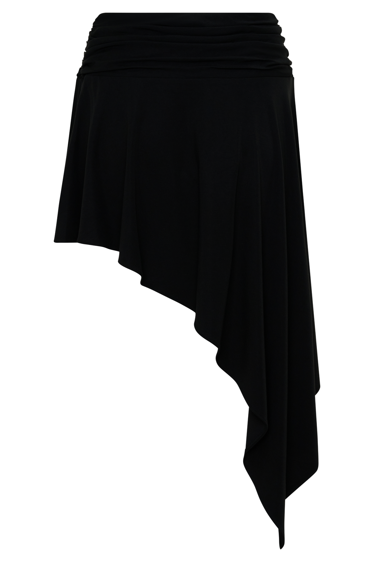 Talise Modal Hankie Midi Skirt - Black