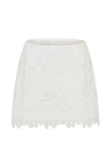 Tessa Broderie Mini Skirt - White