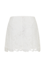 Tessa Broderie Mini Skirt - White
