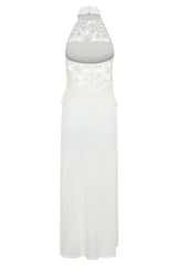 Tessie Knit & Crochet Maxi Dress - Ivory