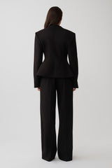 Katherine Suiting Structured Blazer - Black