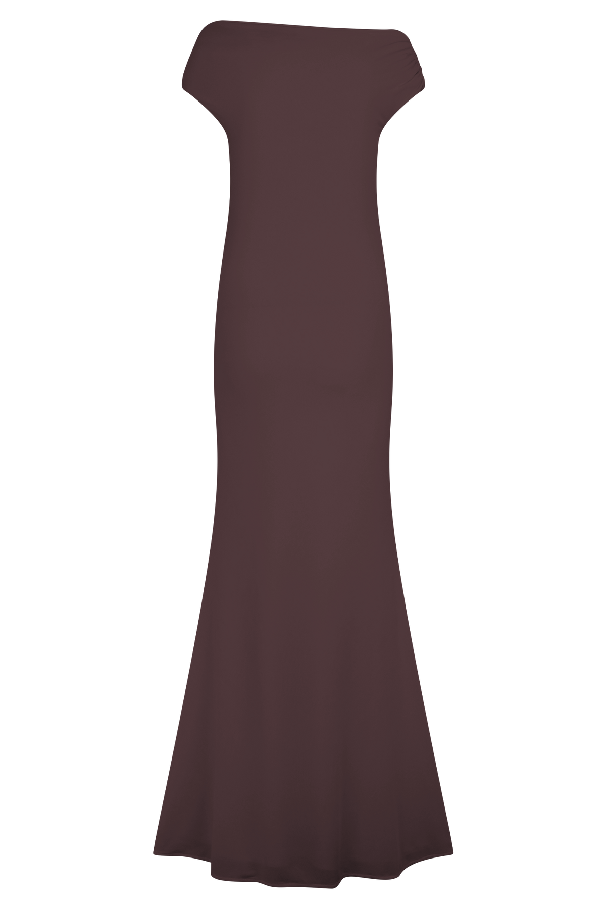 Kinsley Slinky Maxi Dress With Hardware - Chocolate