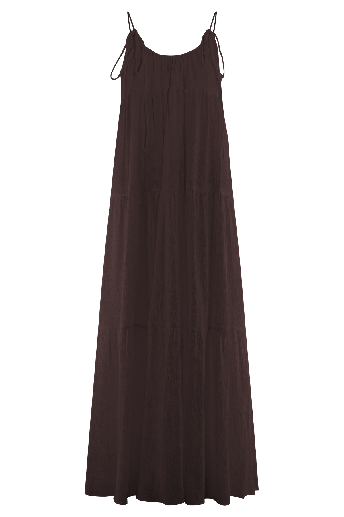 Lenny Front Tie Top - Chocolate