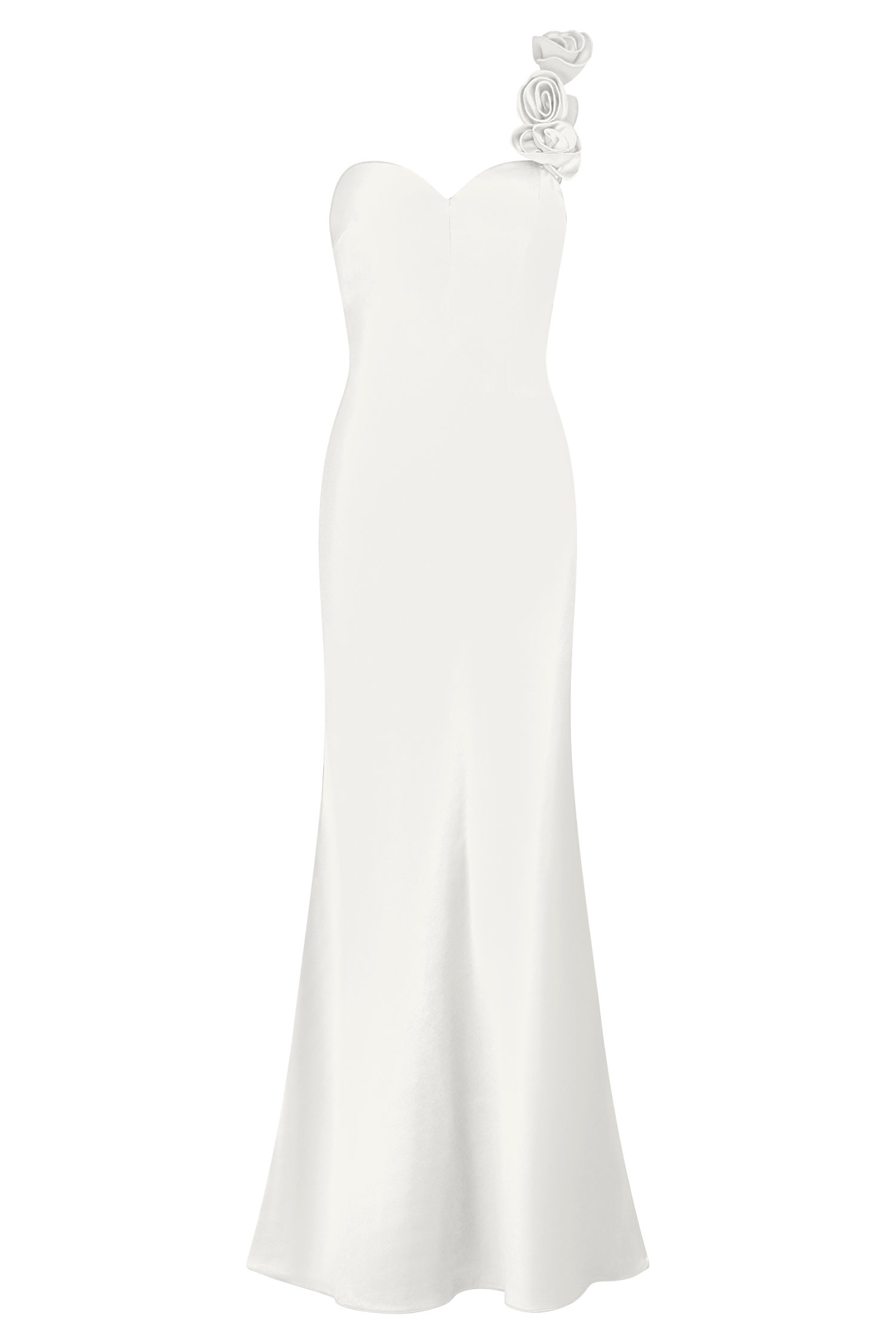 Lola Strapless Midi Dress - Ivory