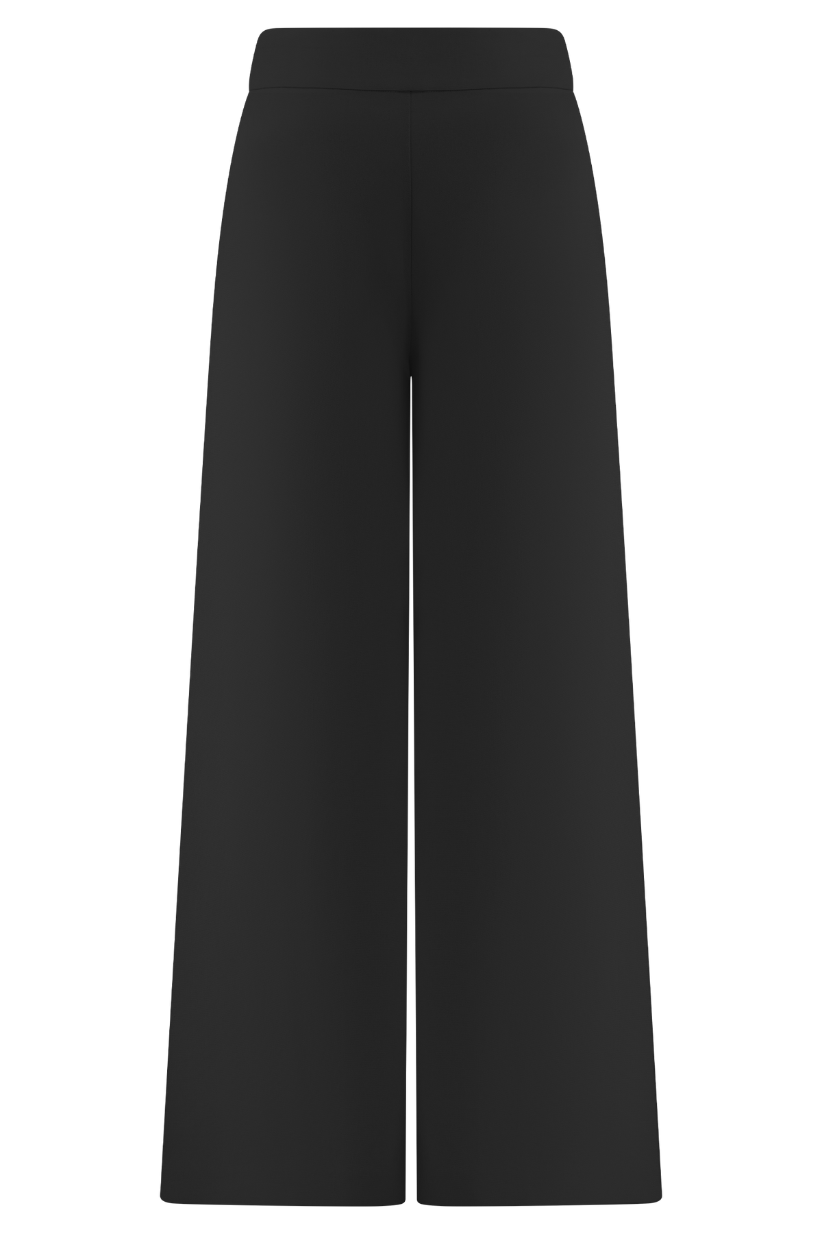 Raya Mid Rise Wide Leg Linen Pant - Black