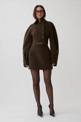 Jemima Mini Skirt - Chocolate