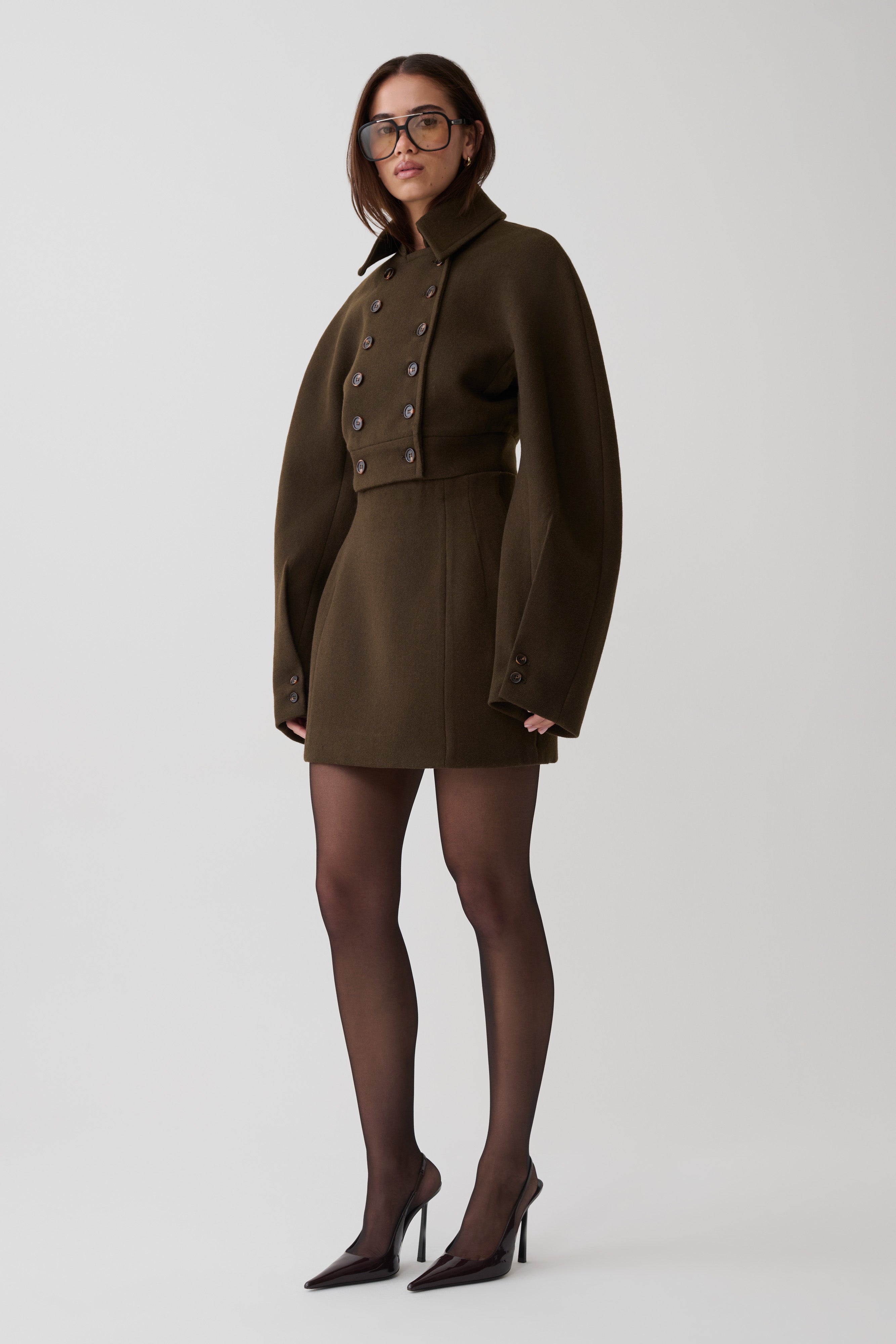 Jemima Mini Skirt - Chocolate