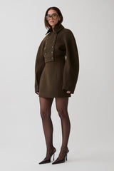 Jemima Mini Skirt - Chocolate