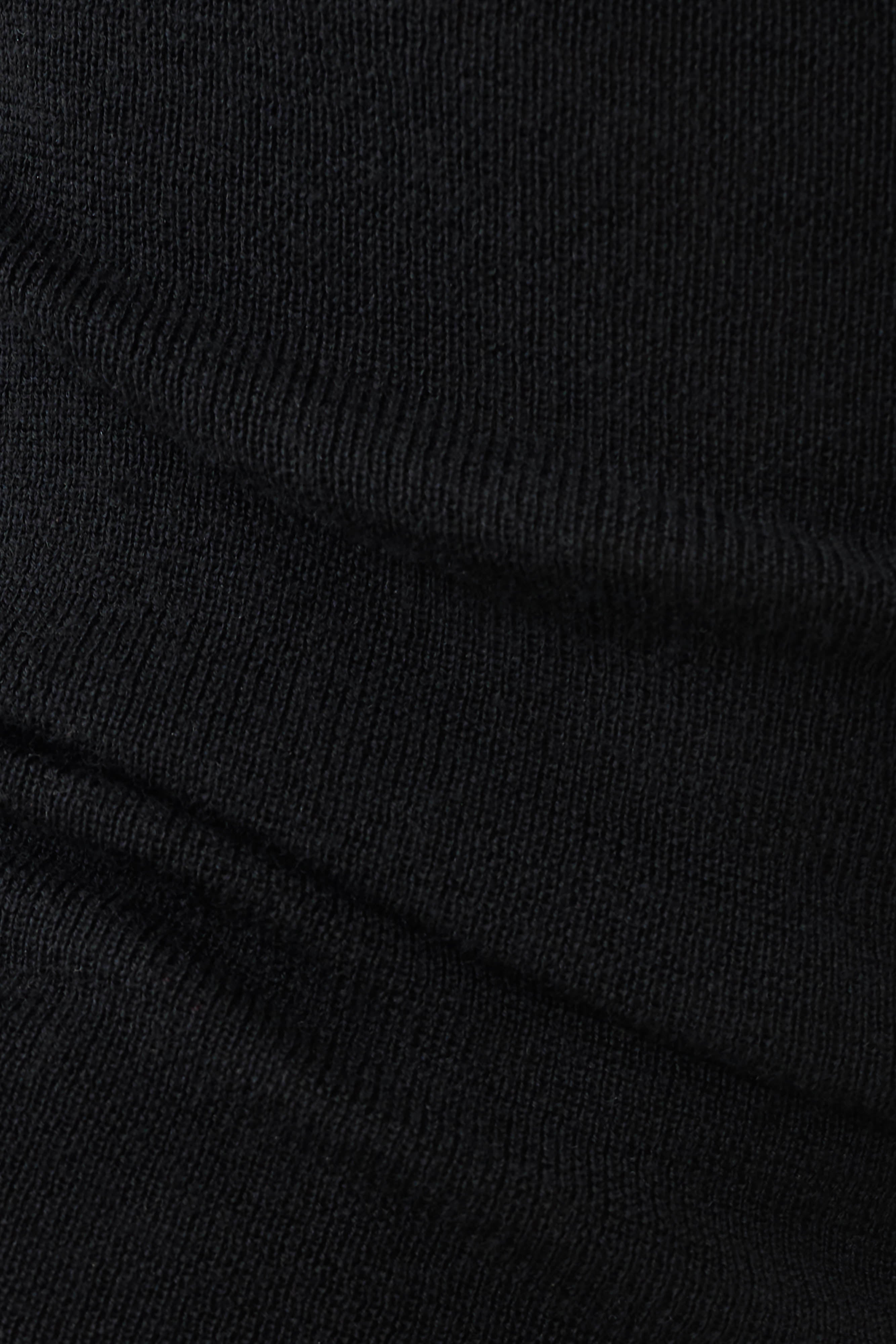 Moniqua Knit Long Sleeve Top - Black