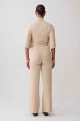 Helania Knit Pants - Oat Marle