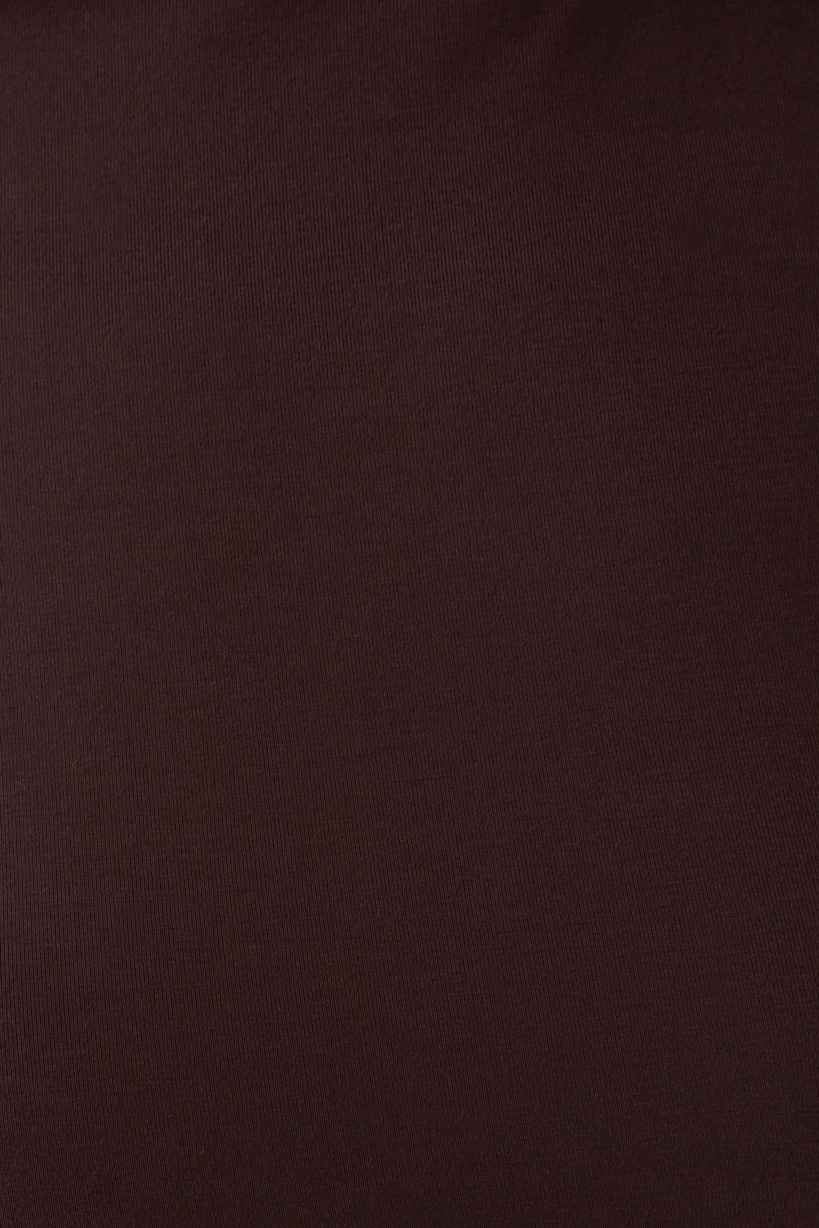 Jurney Longsleeve Roll Neck Top - Dark Chocolate