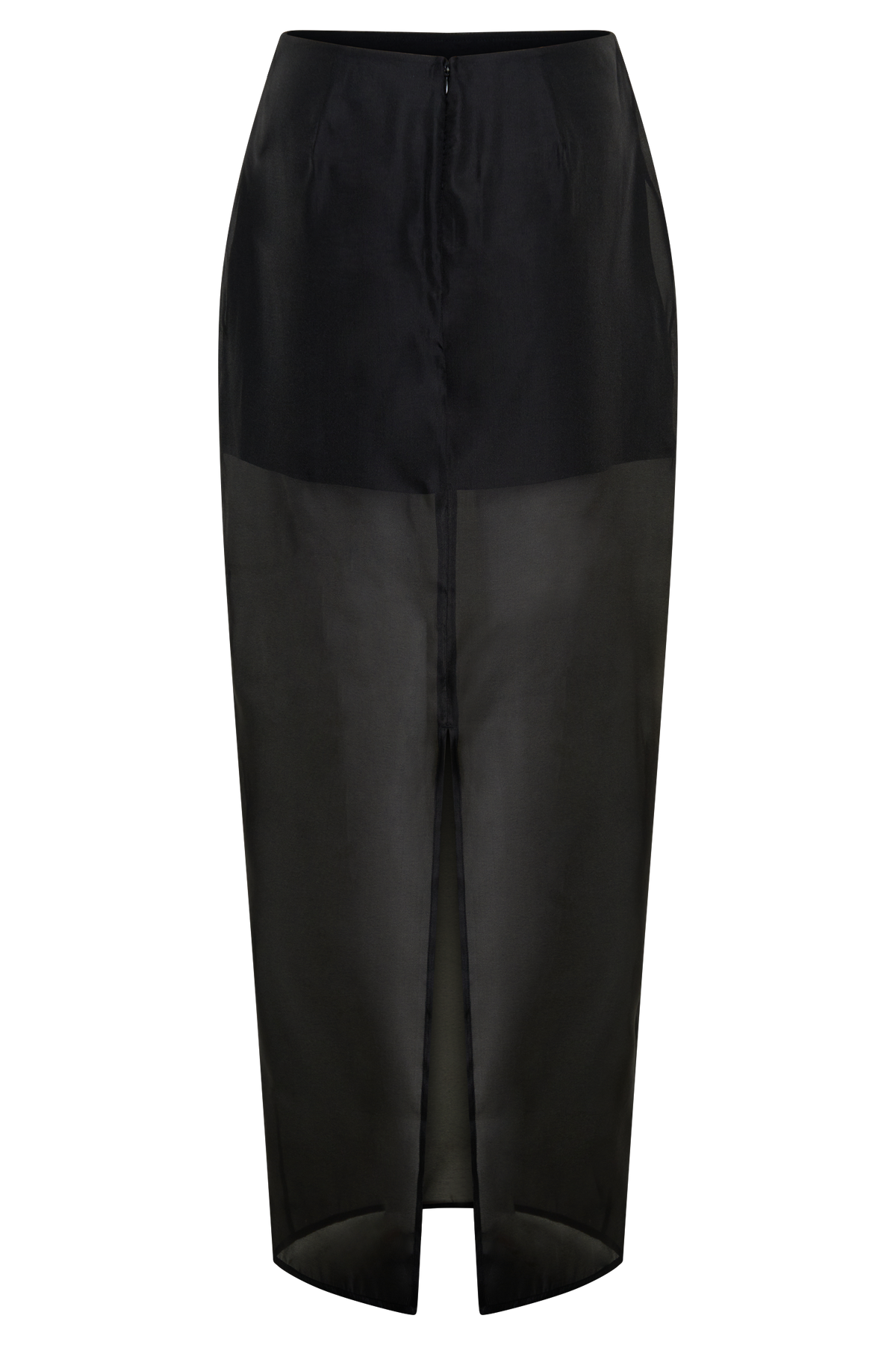 Ximena Organza Maxi Skirt - Black
